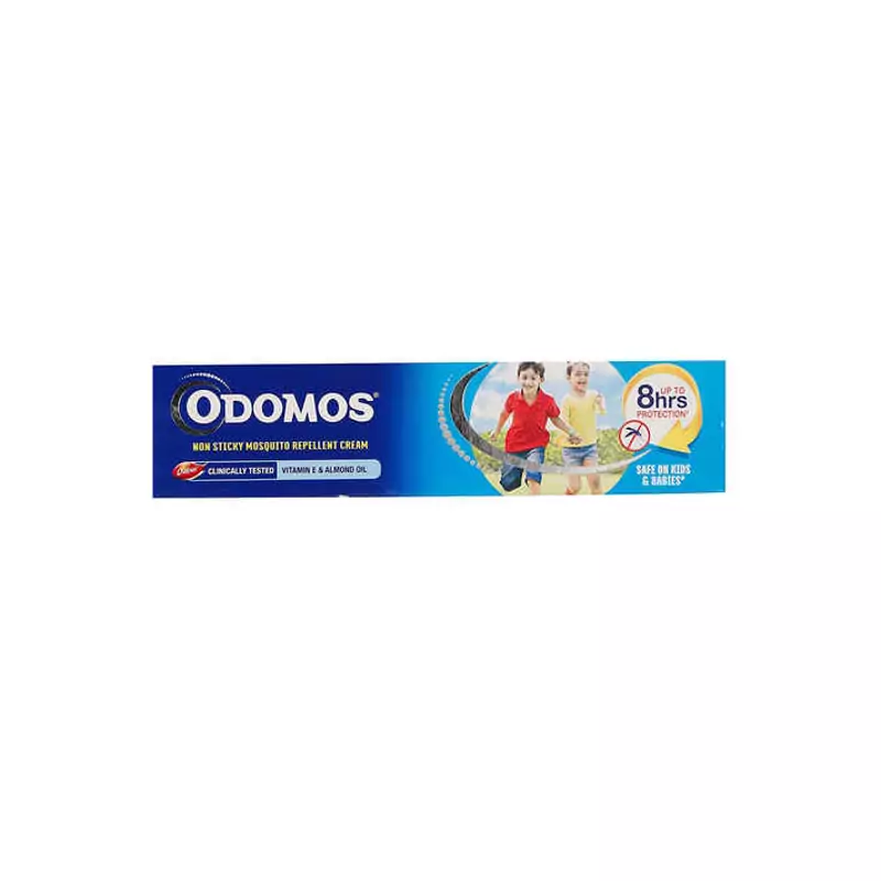 Odomos Non-Sticky Mosquito Repellent Cream With Vitamin E & Almond Oil 23g (Pack of 3)