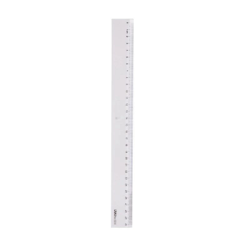 Deli Ruler Clear 30cm Pack of 2 E6230