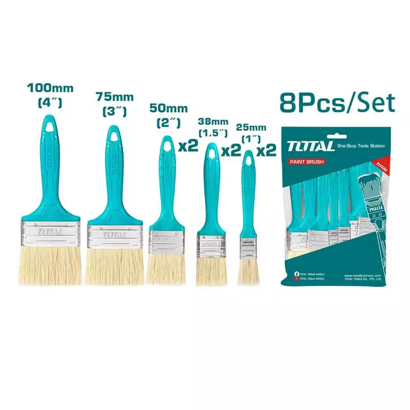 Total Paint Brush Set 8pc THT8450801